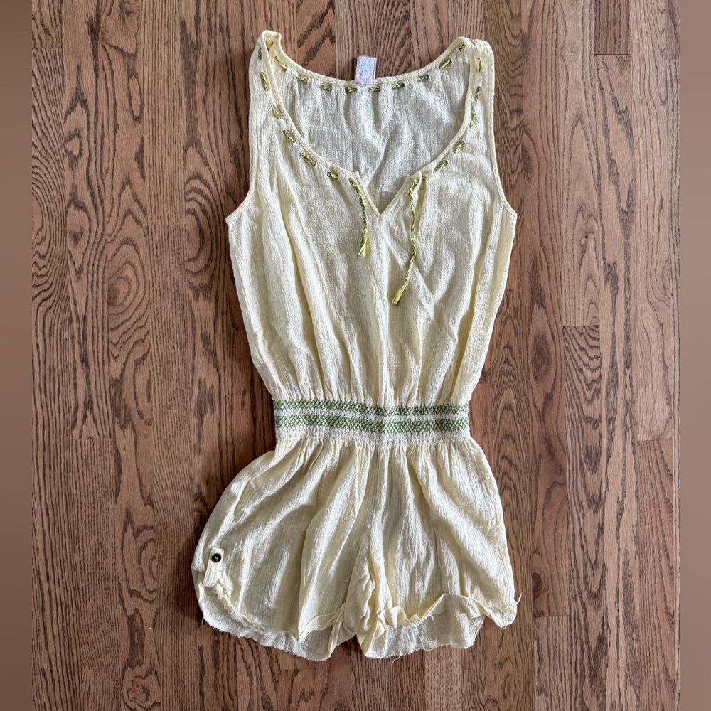 Free people Cream One Piece Romper